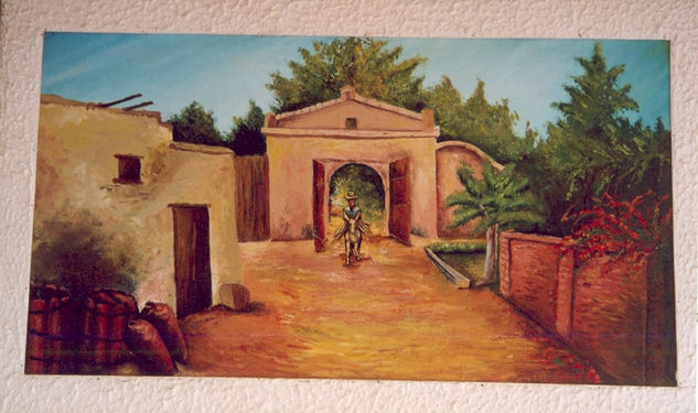 " bodega lazo" colecc:"colores de mi region de walter ramos" Oil Canvas Landscaping