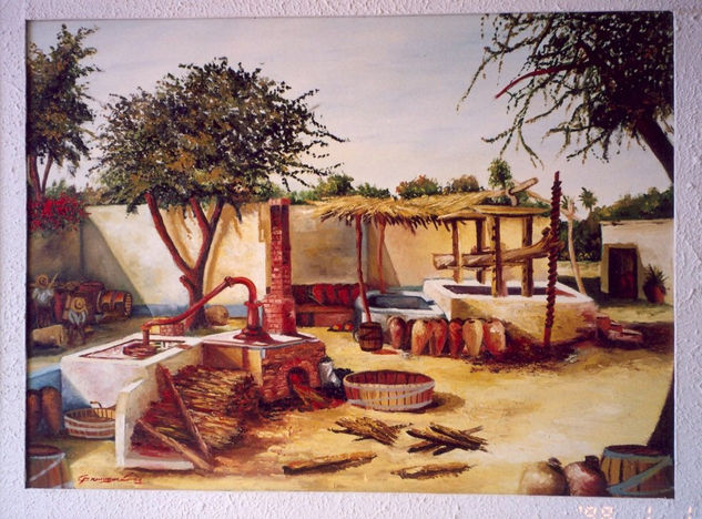 "bodega la blanco" colecc:"colores de mi region de walter ramos" Oil Canvas Landscaping