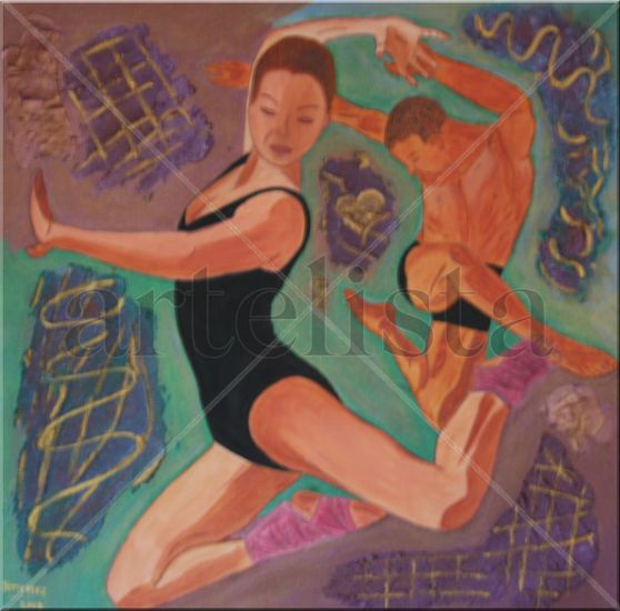 bailarines 2 Oil Canvas Landscaping