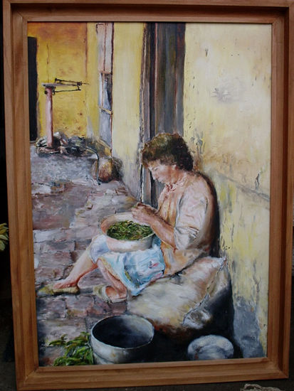 Madre Campesina Óleo Lienzo