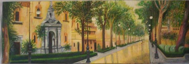 paseo de la VIRGEN Oil Canvas Landscaping