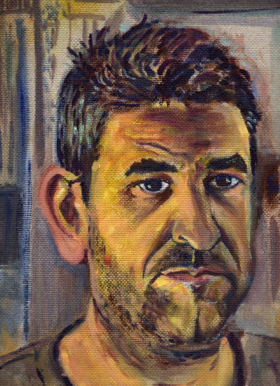 Autoretrato Oil Panel Portrait