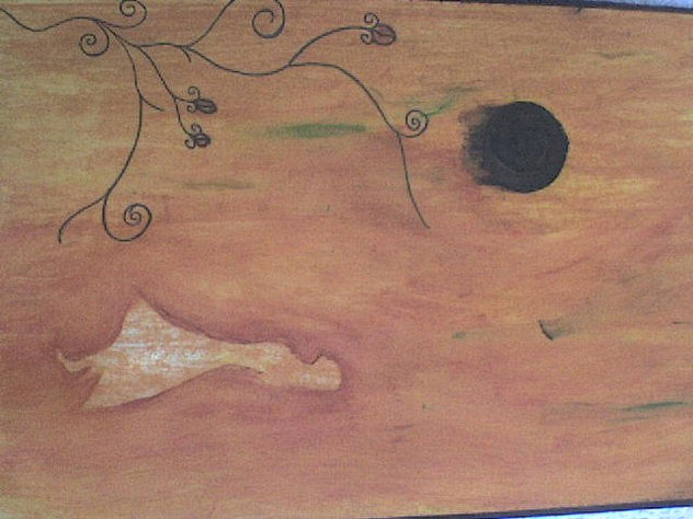 niña y ramas