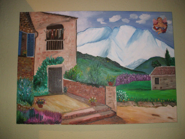 40-PRIMAVERA EN EL PIRINEO Oil Canvas Landscaping