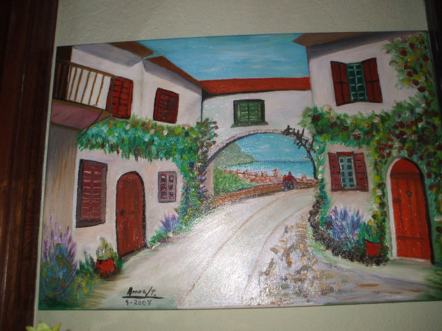 34-LOS DOS Oil Canvas Landscaping