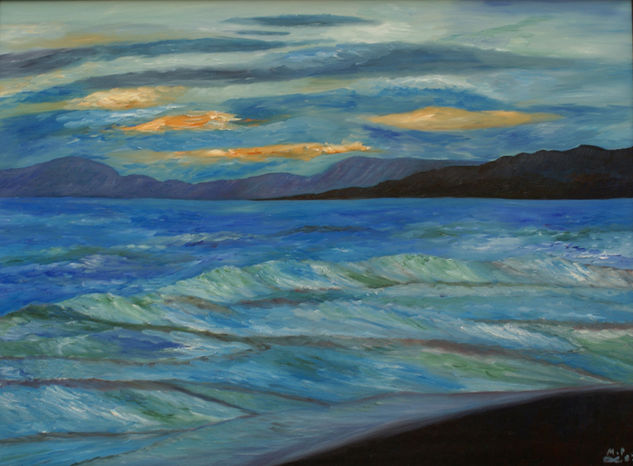 Mar cantábrico Oil Canvas Marine Painting