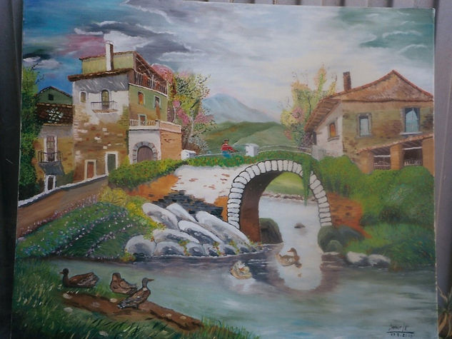 22-ROMANTICO Óleo Lienzo Paisaje