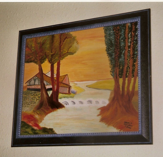 15-AMARILLO Oil Canvas Landscaping