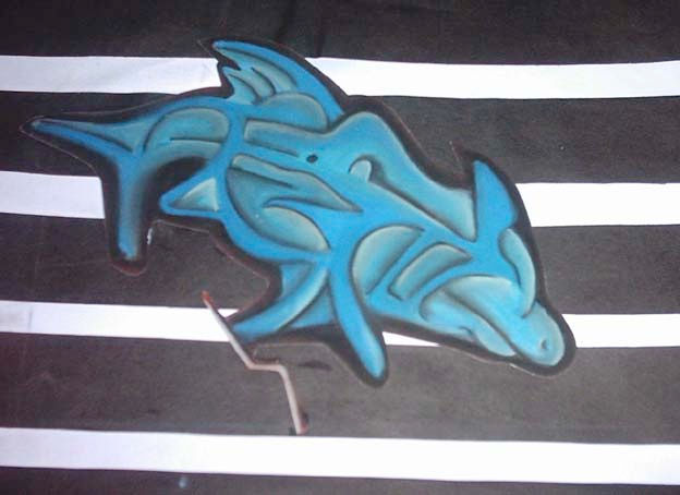 delfin Pastel Papel