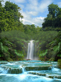 Cascada blanca.