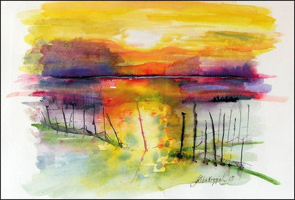 Albufera atardecer