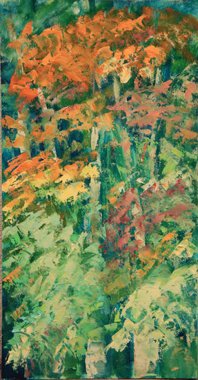 Bértiz en otoño Oil Panel Landscaping