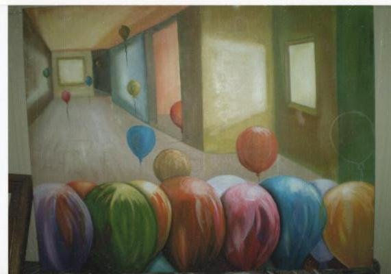 Globos para un Niño Oil Canvas Others