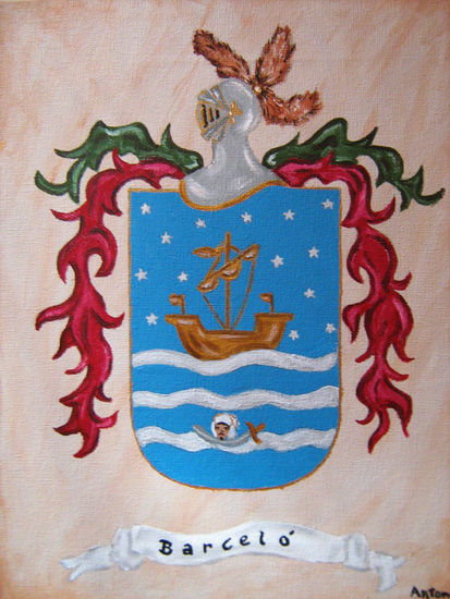 Escudo Heraldico Oil Canvas Landscaping