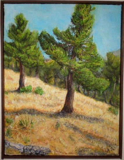 Baile de verano. Oil Canvas Landscaping