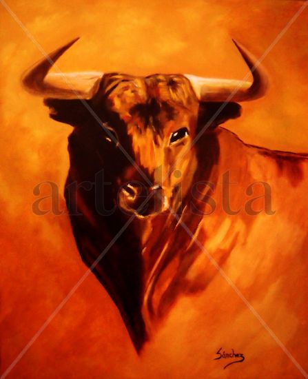 "TORO" Oil Canvas Animals