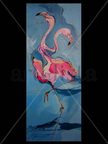 Flamencos Acrylic Panel Animals