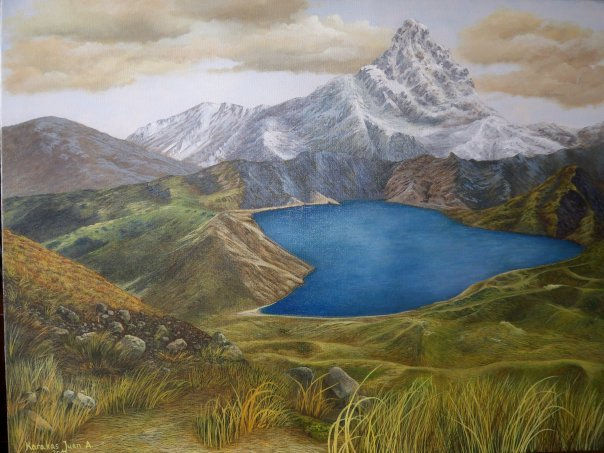 THE ANDES Oil Canvas Landscaping