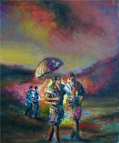 COMPAÑERO DE DESTINO Oil Canvas Landscaping