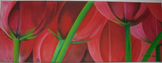 Tulipanes Oil Canvas Floral Painting