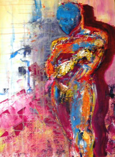 Kolokotronis Acrylic Textile Nude Paintings