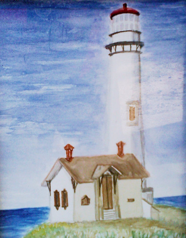 FARO AL ATARDECER