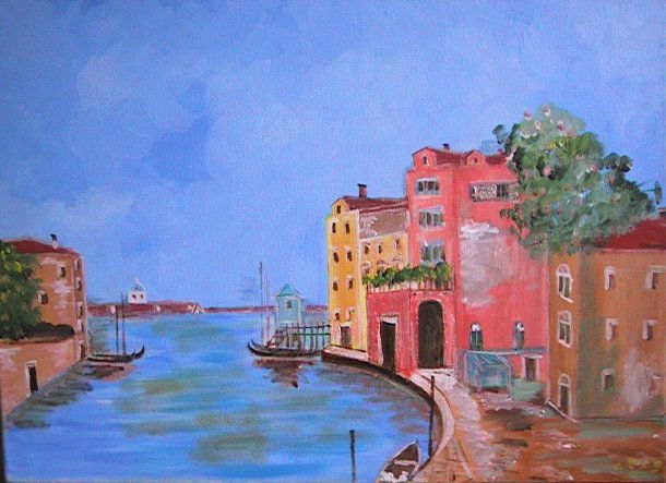 Paisaje Veneciano Oil Canvas Landscaping