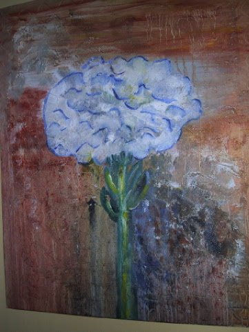 Clavel Acrylic Canvas Floral Painting