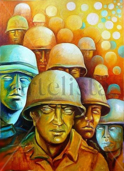 LUCES DE LA GUERRA Oil Canvas Figure Painting