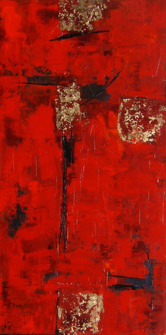Sangre y oro (100-50) Tecnica mixta