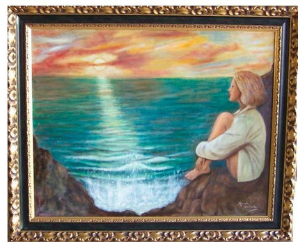 Mirando puesta de sol