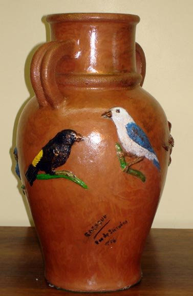 Pássaros - Vaso- Terracota direta 1997
