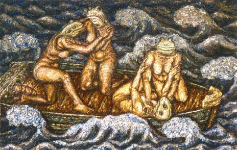 Pelea en la barca