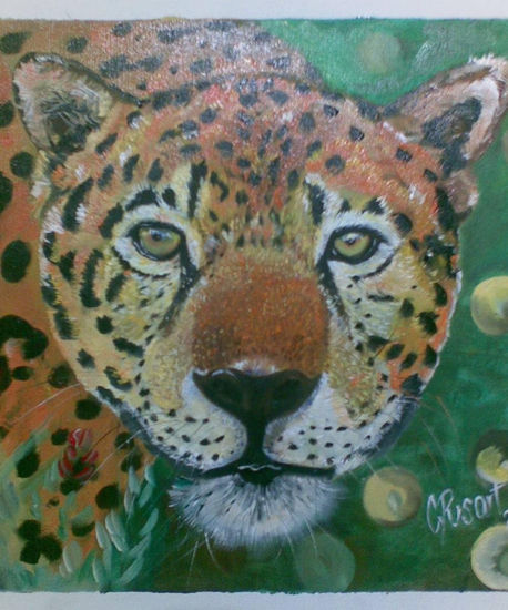 Tigre mariposa Oil Canvas Animals