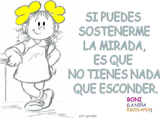 Bonifacia la pequeña niña Escolapia