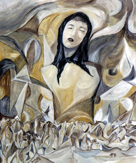 Catarina Eufémia Oil Canvas Figure Painting