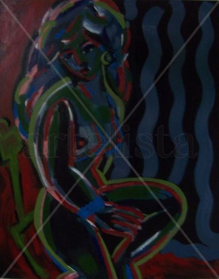 mujer Acrylic Canvas Figure Painting