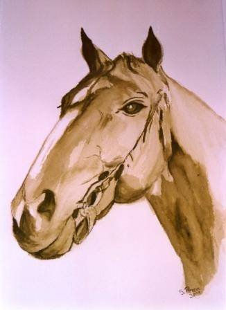 CABEZA DE CABALLO Watercolour Paper Animals