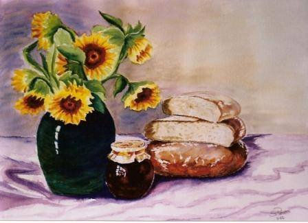 GIRASOLES Watercolour Paper Still Life Paintings