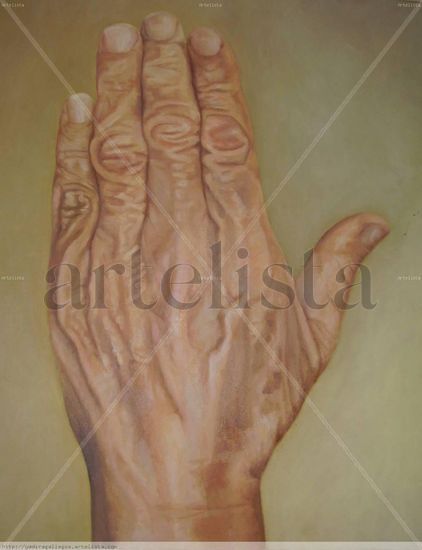 la mano de mi abuelita Óleo Lienzo Retrato