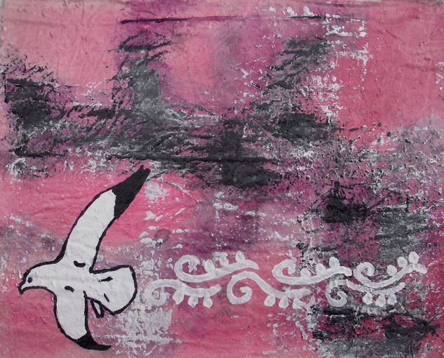 gaviotas IV Acrylic Canvas Animals