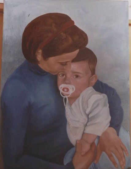 El Amor de una madre Oil Canvas