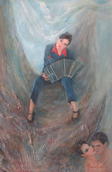 El renacer de Malena Oil Canvas Figure Painting