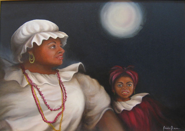 Mama vieja Oil Canvas Figure Painting