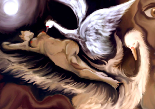 Homenaje a michelena (Leda y el Sisne)