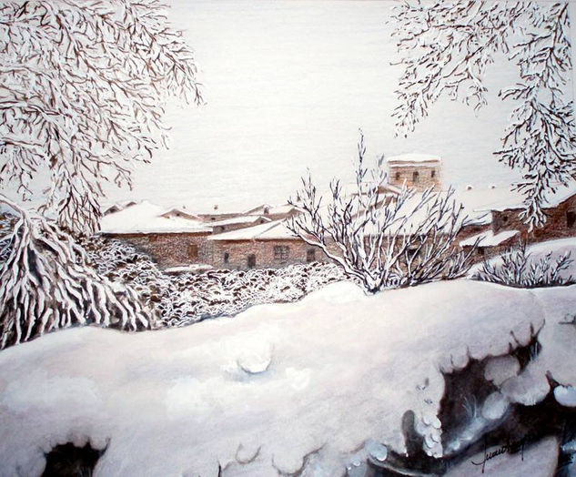 Diciembre blanco (La Alberca - Salamanca) Pencil