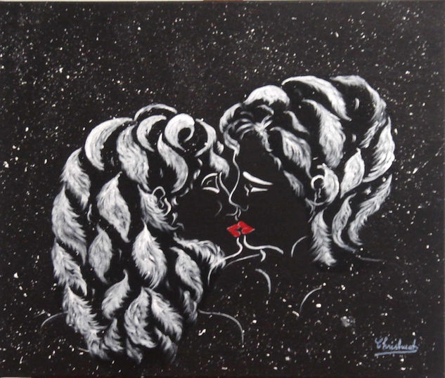 Beso cósmico Oil Canvas Landscaping