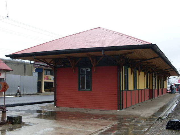 antigua estaci[on del tren Óleo Lienzo Paisaje