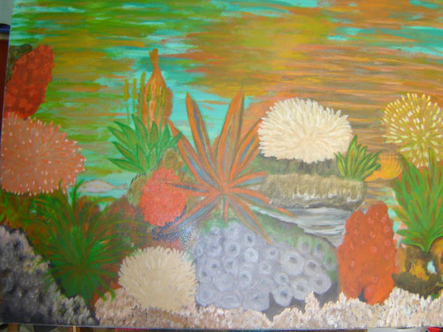 Fundo do mar 1 Media Mixta Lienzo Paisaje