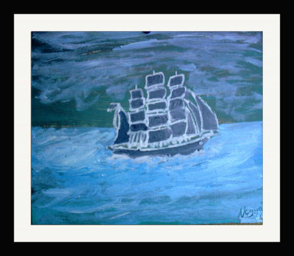 Navio en tempestad